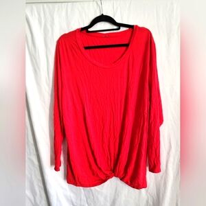Red long sleeve shirt